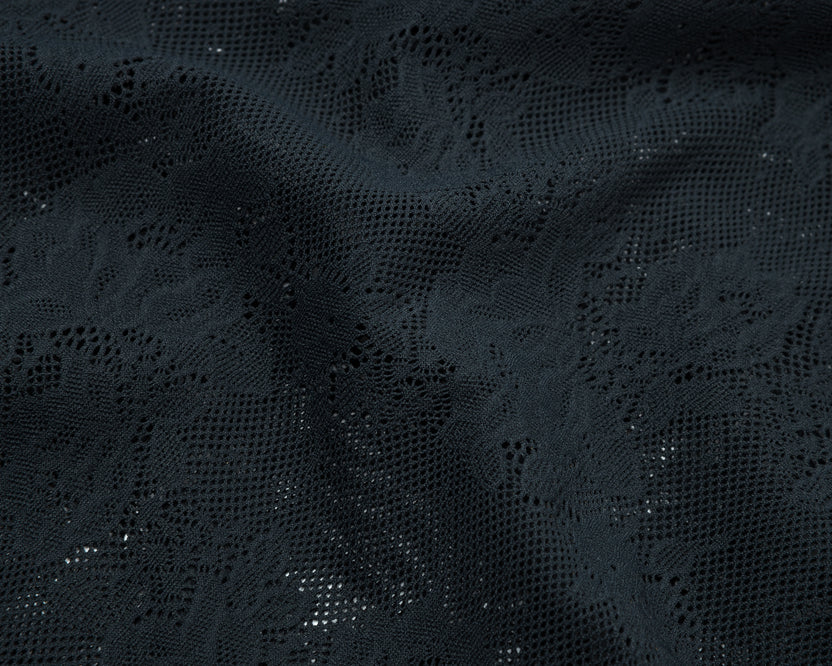 SATISFY - Space-Lace T-Shirt  - Black