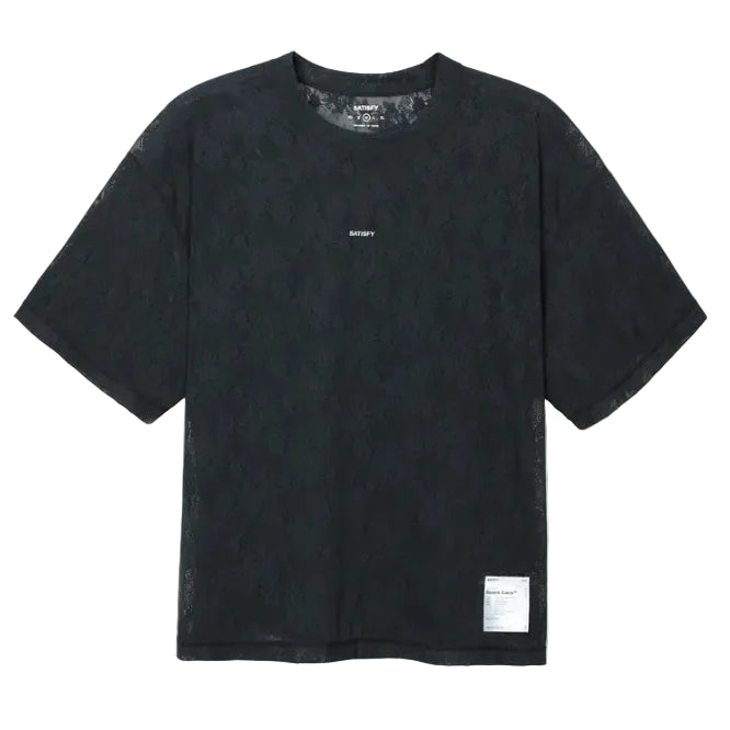 SATISFY - Space-Lace T-Shirt  - Black