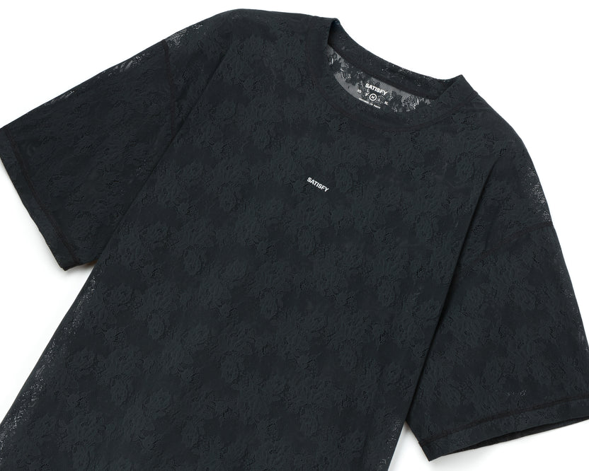 SATISFY - Space-Lace T-Shirt  - Black