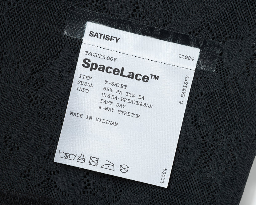 SATISFY - Space-Lace T-Shirt  - Black