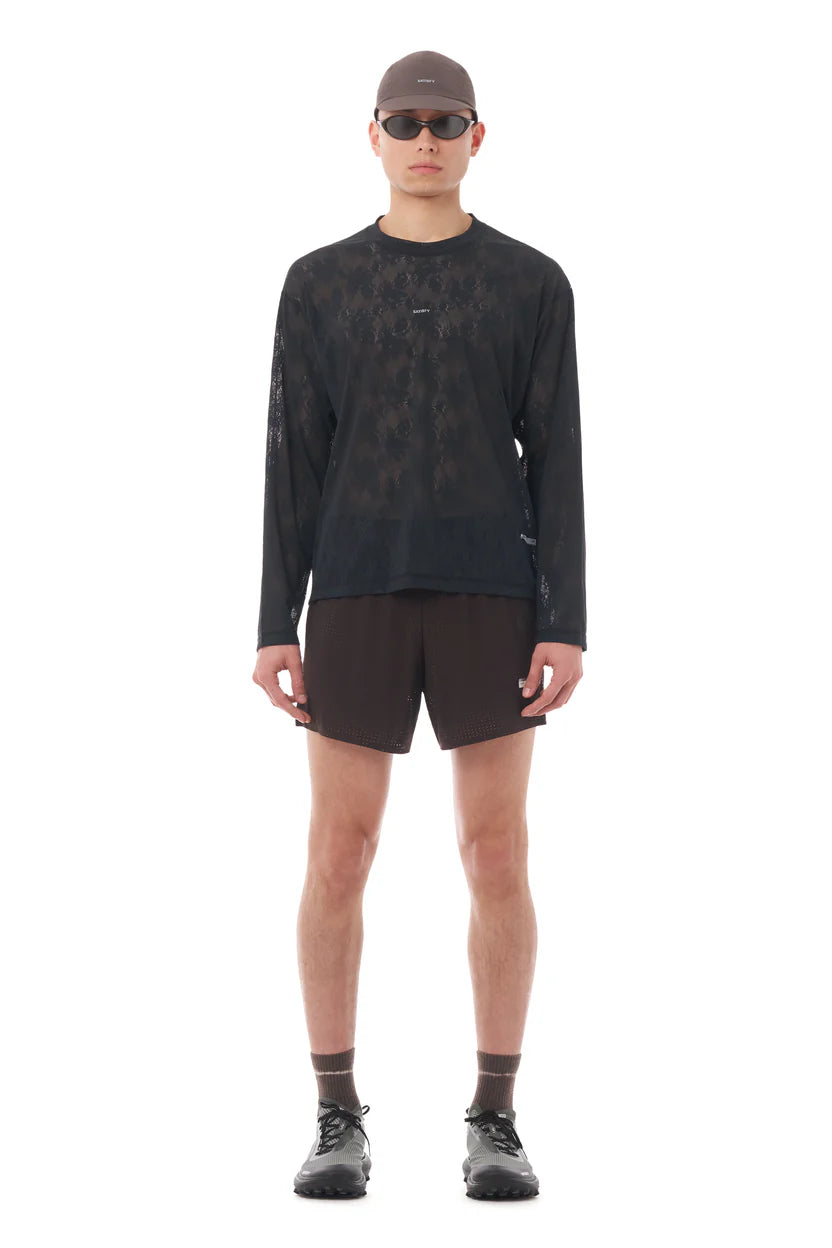 SATISFY - Space-Lace Long Tee - Black