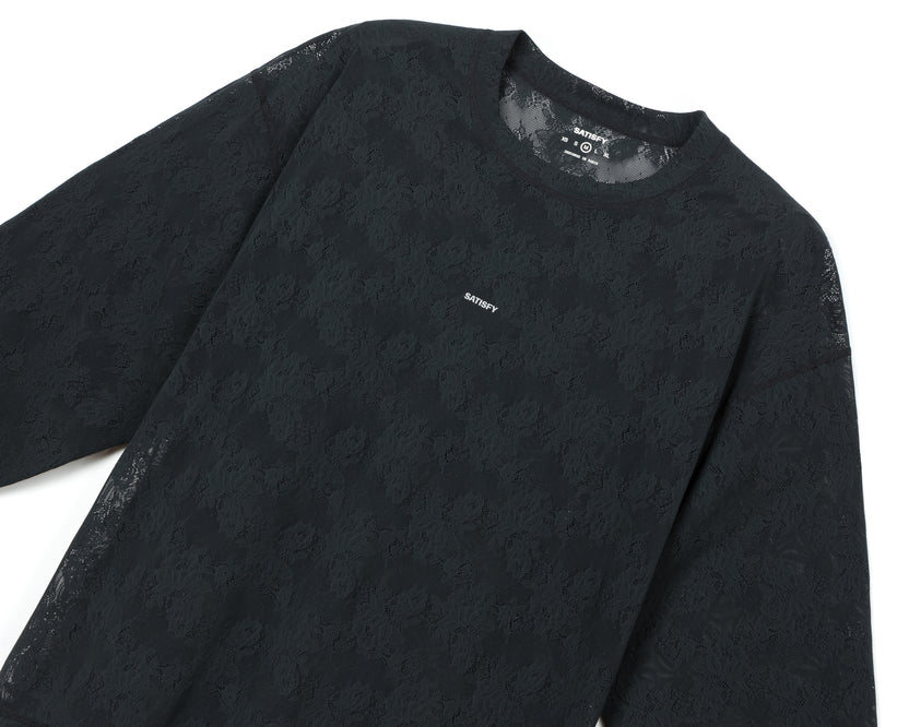 SATISFY - Space-Lace Long Tee - Black