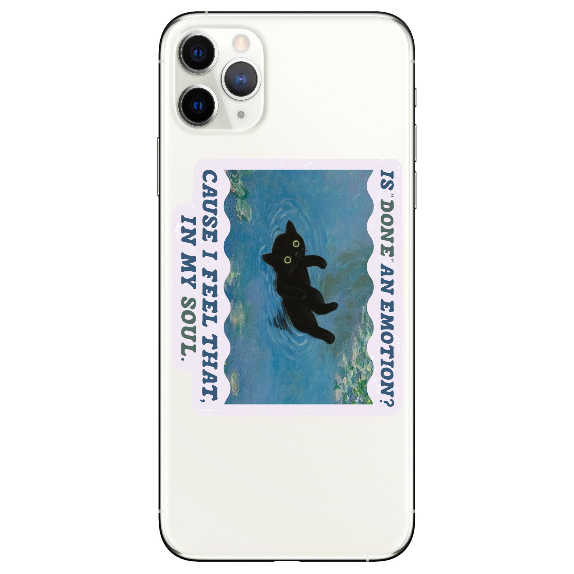 Is Done an Emotion? - Cat Pond Sticker