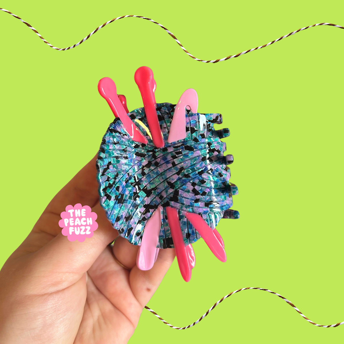 Combined Knitting & Crochet Needle Hair Claw: Perfect