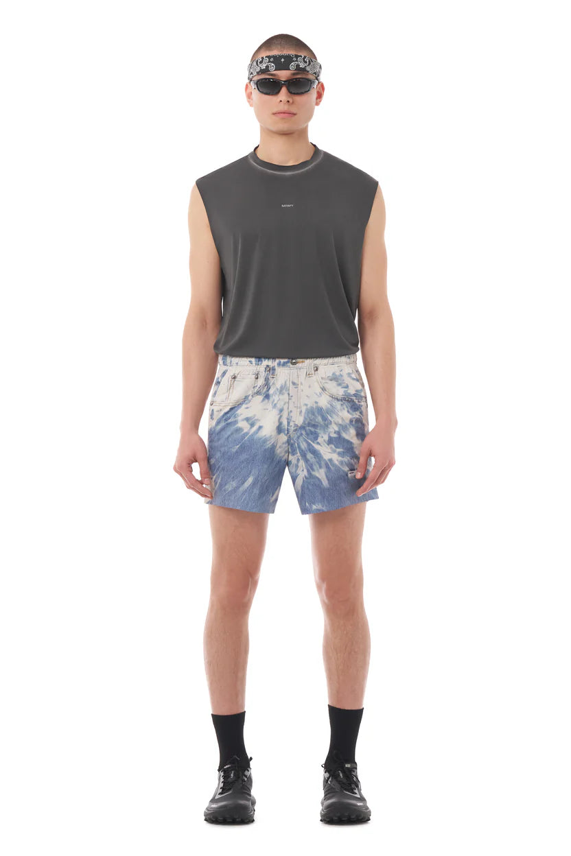 SATISFY - PeaceShell™ 5" Unlined Shorts  - Bleached Blue Denim