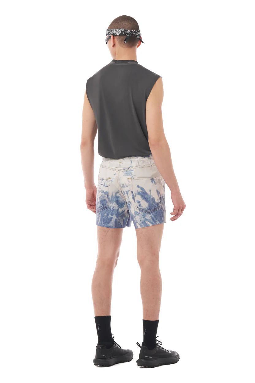 SATISFY - PeaceShell™ 5" Unlined Shorts  - Bleached Blue Denim