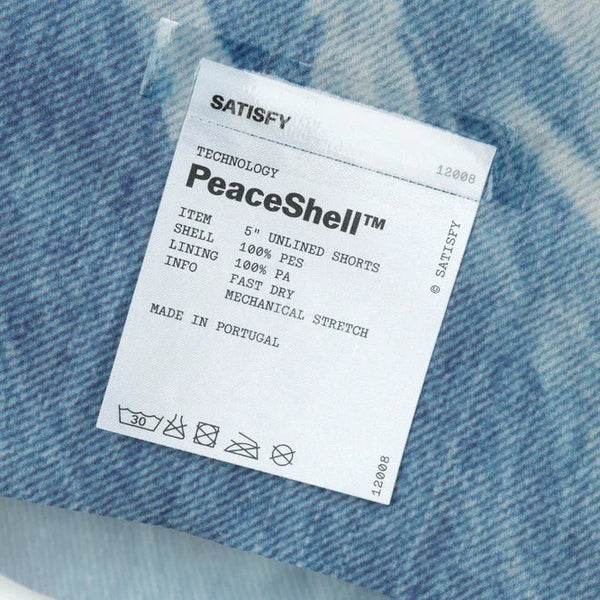 SATISFY - PeaceShell™ 5" Unlined Shorts  - Bleached Blue Denim