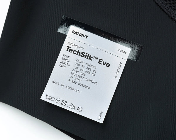 SATISFY - TechSilk Evo 9 Half Tights - Black