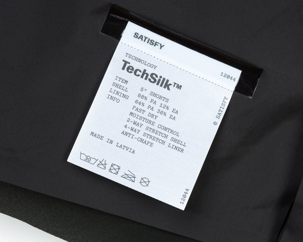 SATISFY - Rippy Cordura 5" Shorts  - Black