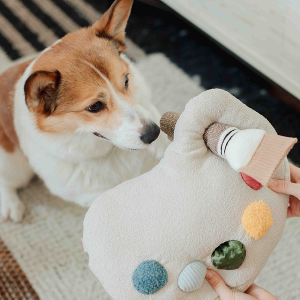 Lambwolf Collective- Cuddle + Squeaky Enrichment Dog Toy - Color Palette Set