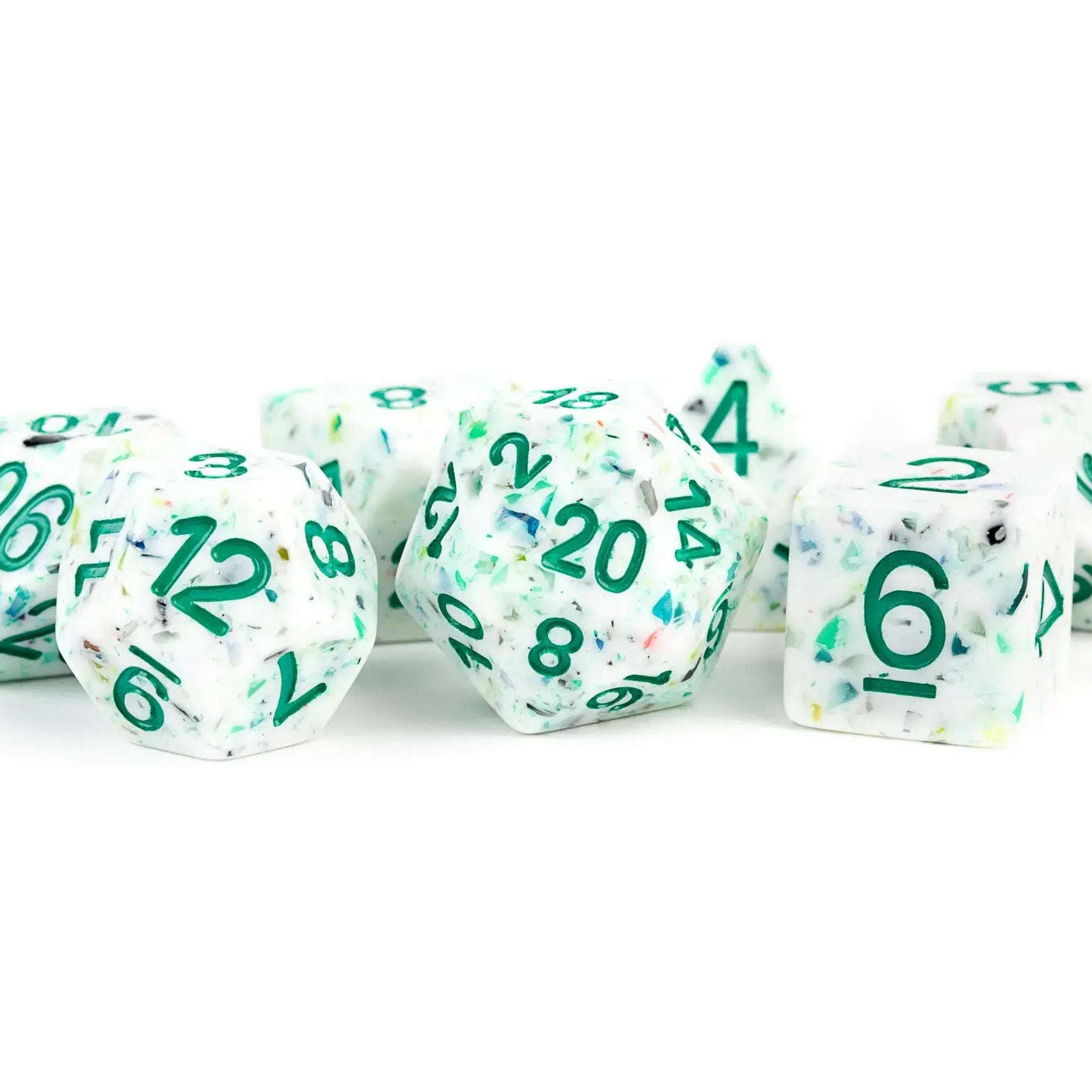 Recycled Dice 16mm Resin Poly Dice Set