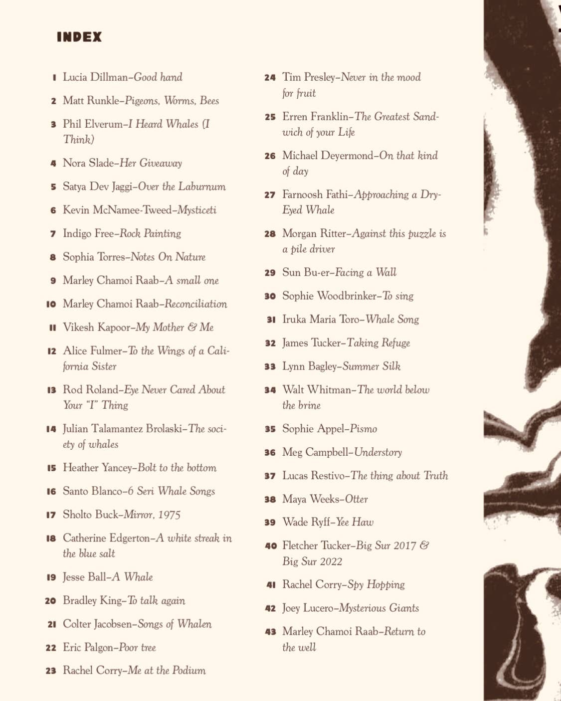 Wish the Whale Bell to be Made Fresh - Poems for Whales