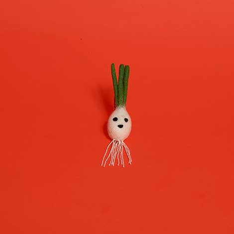 Ware of the Dog - Felted Wool Cat Toy - Green Onion