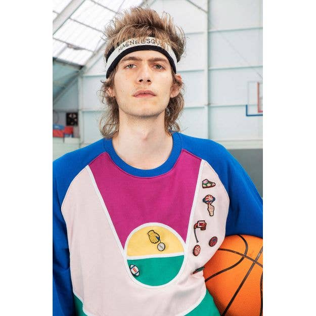 Macon & Lesquoy - Hand embroidered brooch - Sport Shoe