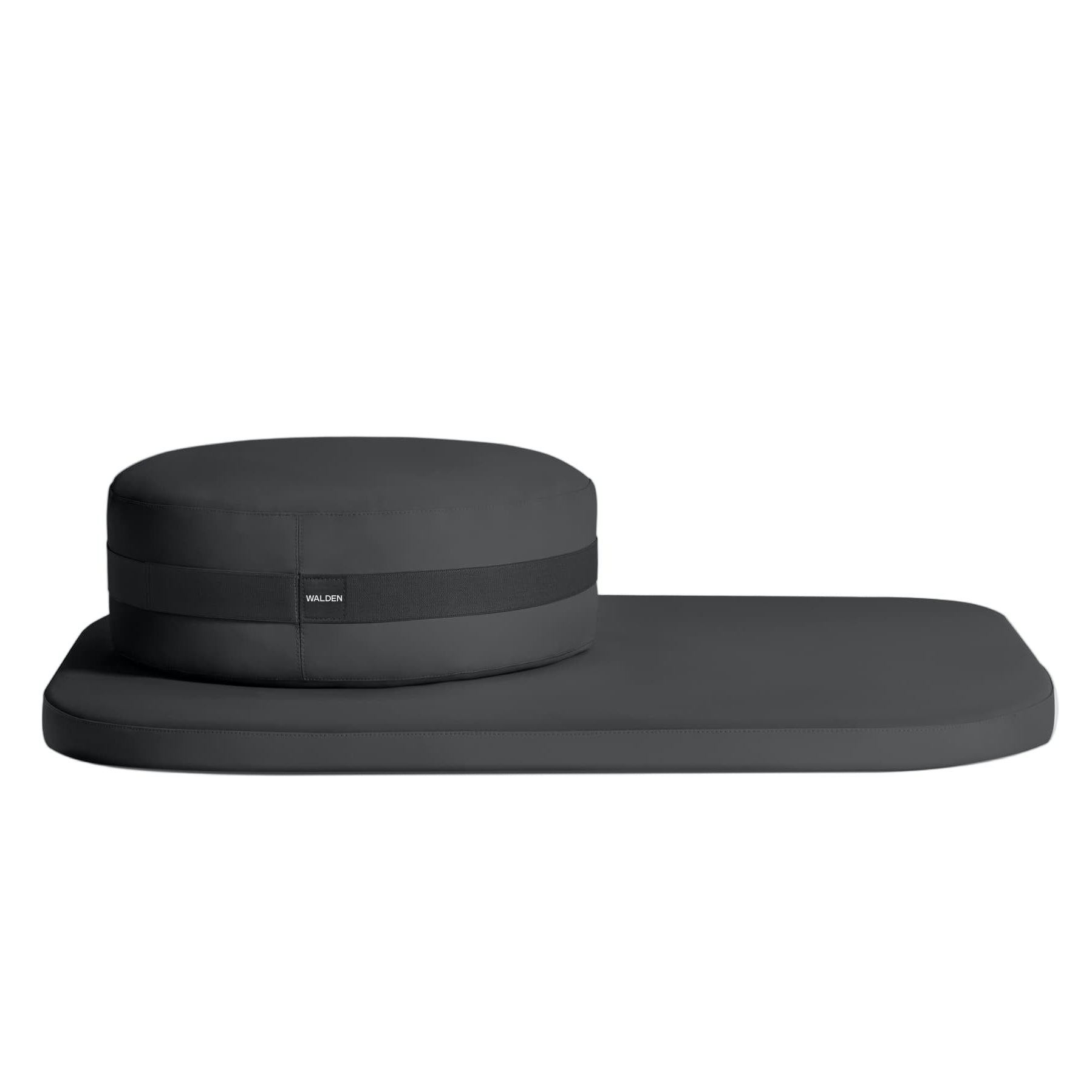 Walden - Meditation Cushion + Mat Set - Carbon Black