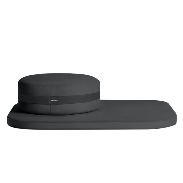 Walden - Meditation Cushion + Mat Set - Carbon Black