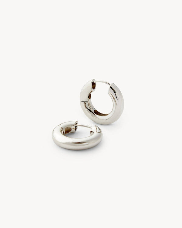 MACHETE - Chunky Hoops - Silver