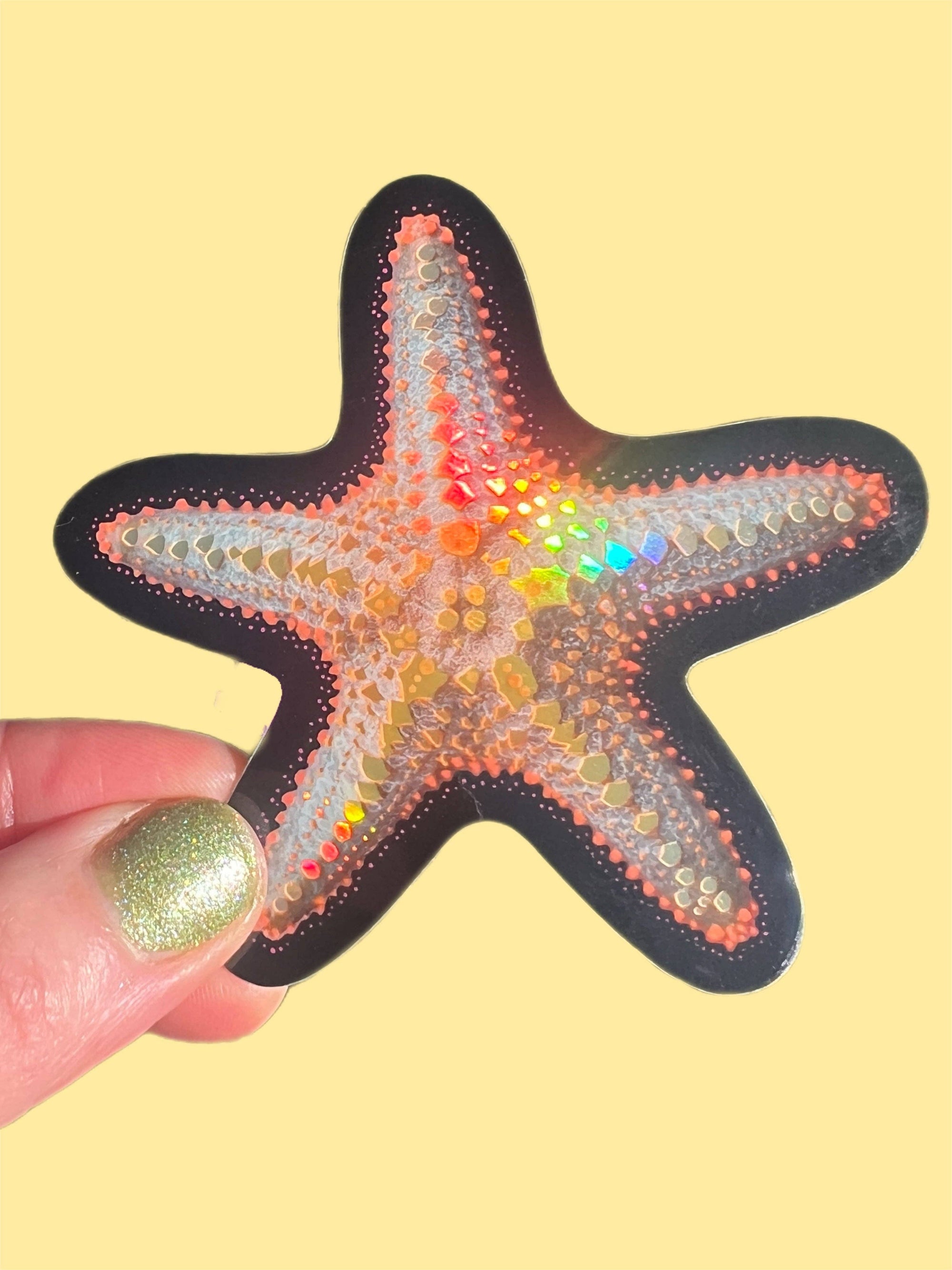 Starfish - Glitter Sticker