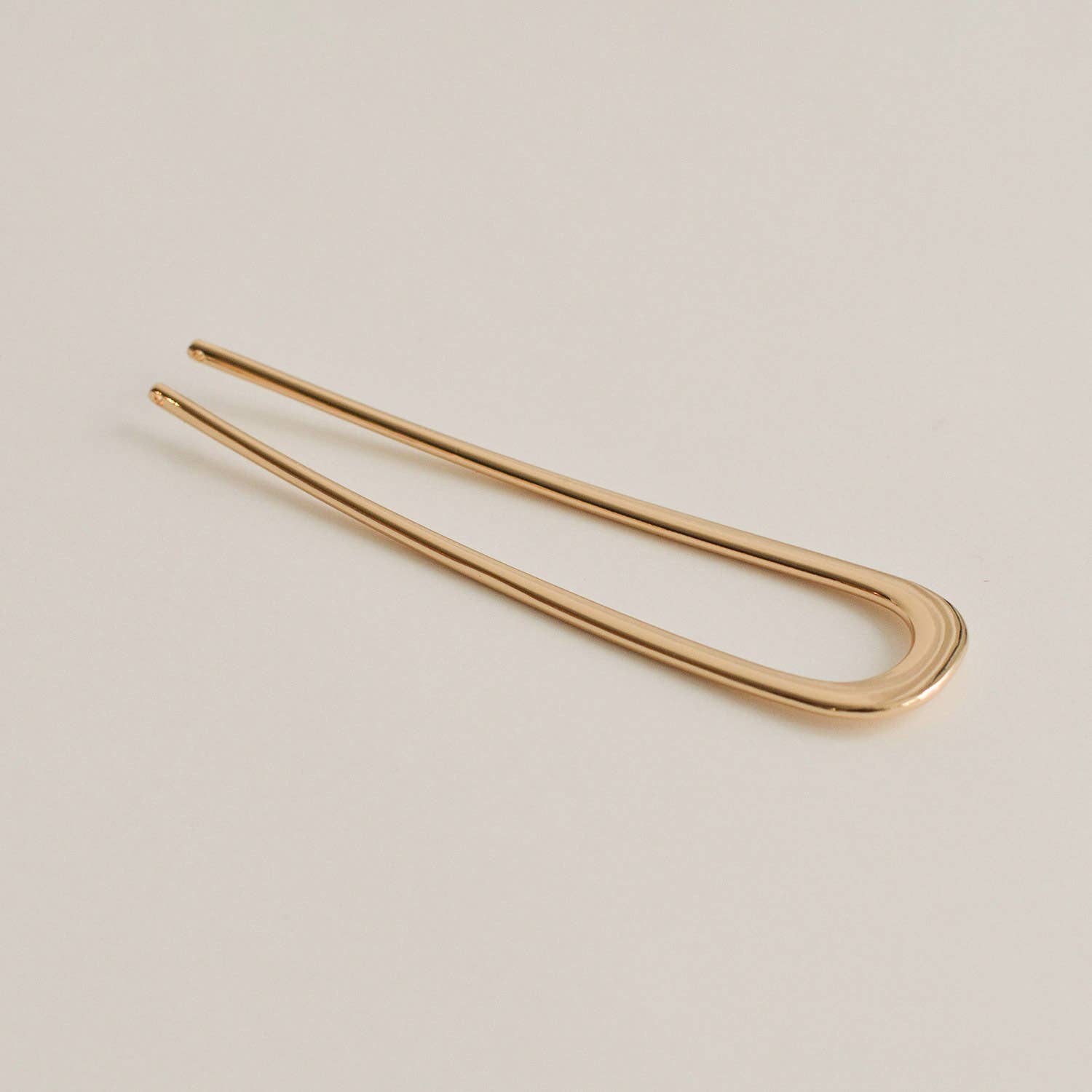 nar'sha - Minimalist Bent U-Shaped Hair Stick | Gold