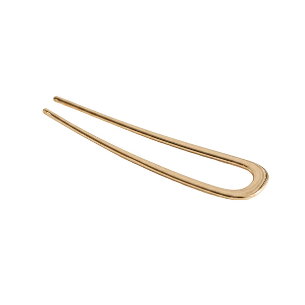 nar'sha - Bent U-Shaped Hair Stick - Gold