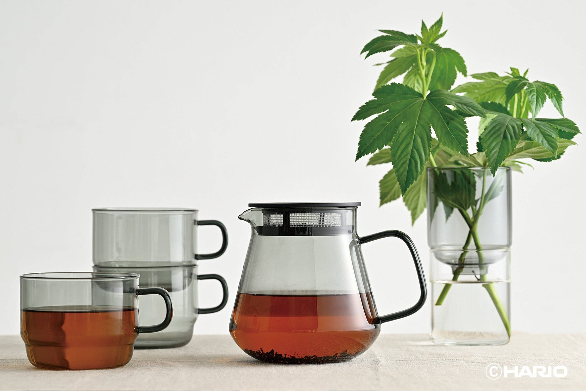 Hario - Colors Glass Coffee and Tea Server 600mL: Grey