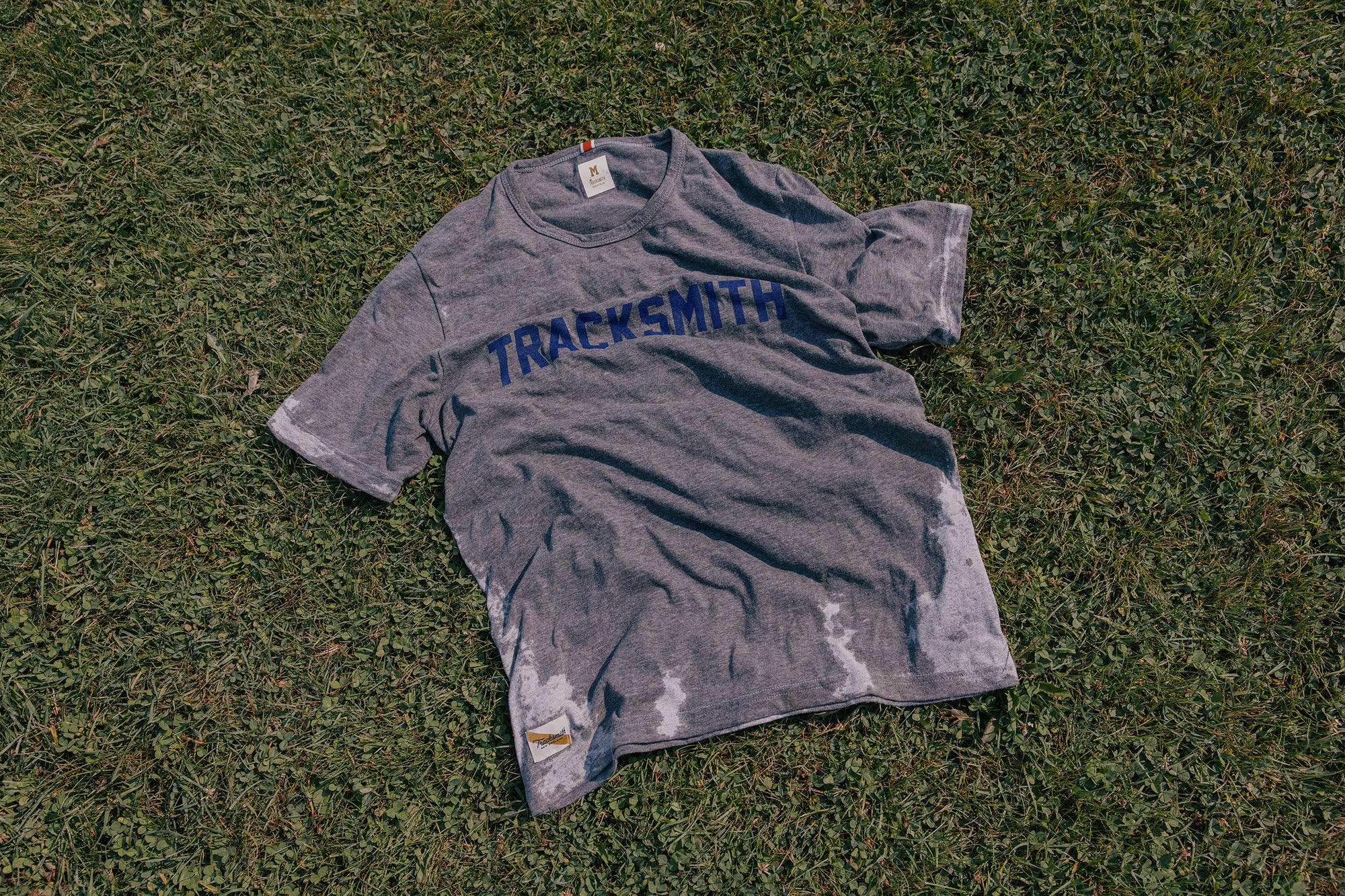 Tracksmith - Grayboy Tracksmith Tee - Gray/Navy