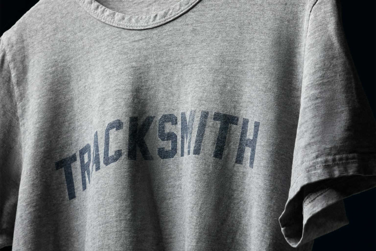 Tracksmith - Grayboy Tracksmith Tee - Gray/Navy