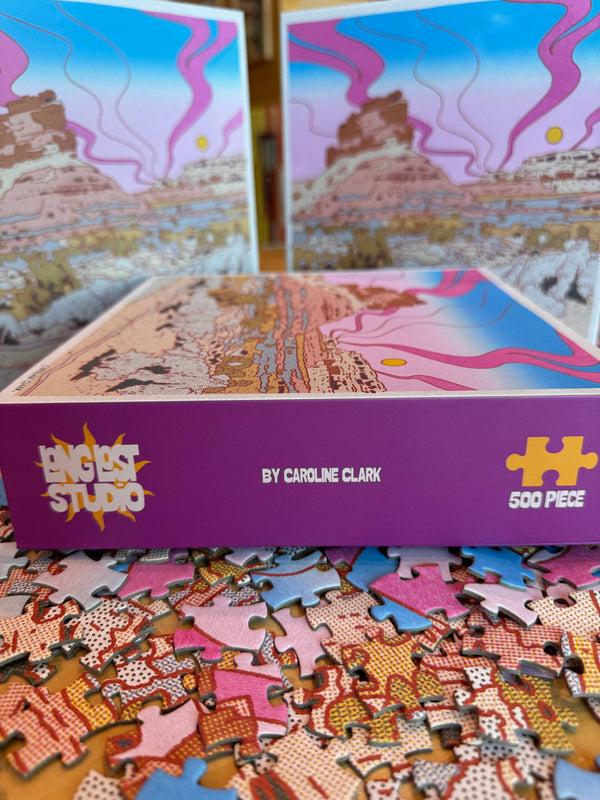 Long Lost Studio - Desert Mountain Puzzle by Caroline Clark