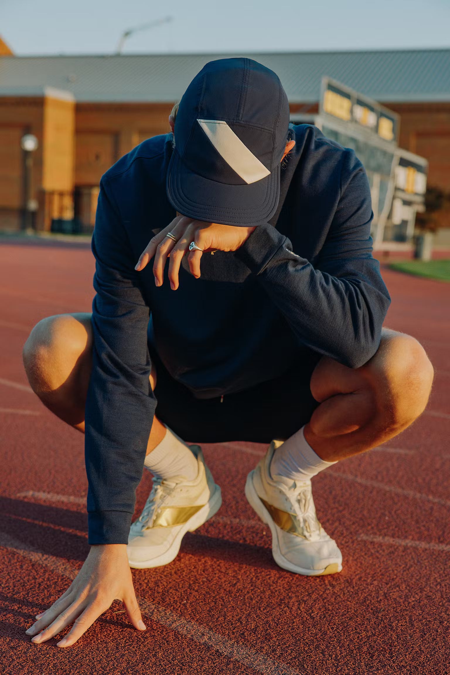 Tracksmith - Session Hat - Navy/Ivory