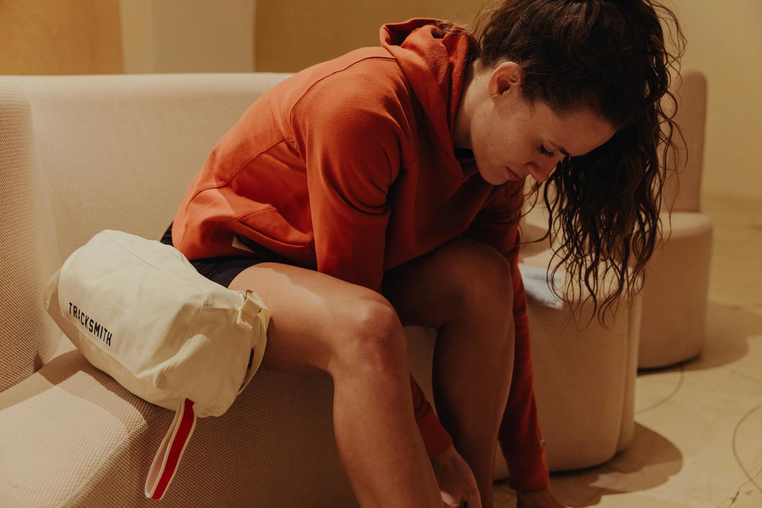 Tracksmith - Shoe Bag - Navy/Ivory