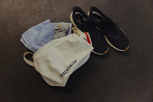 Tracksmith - Shoe Bag - Navy/Ivory