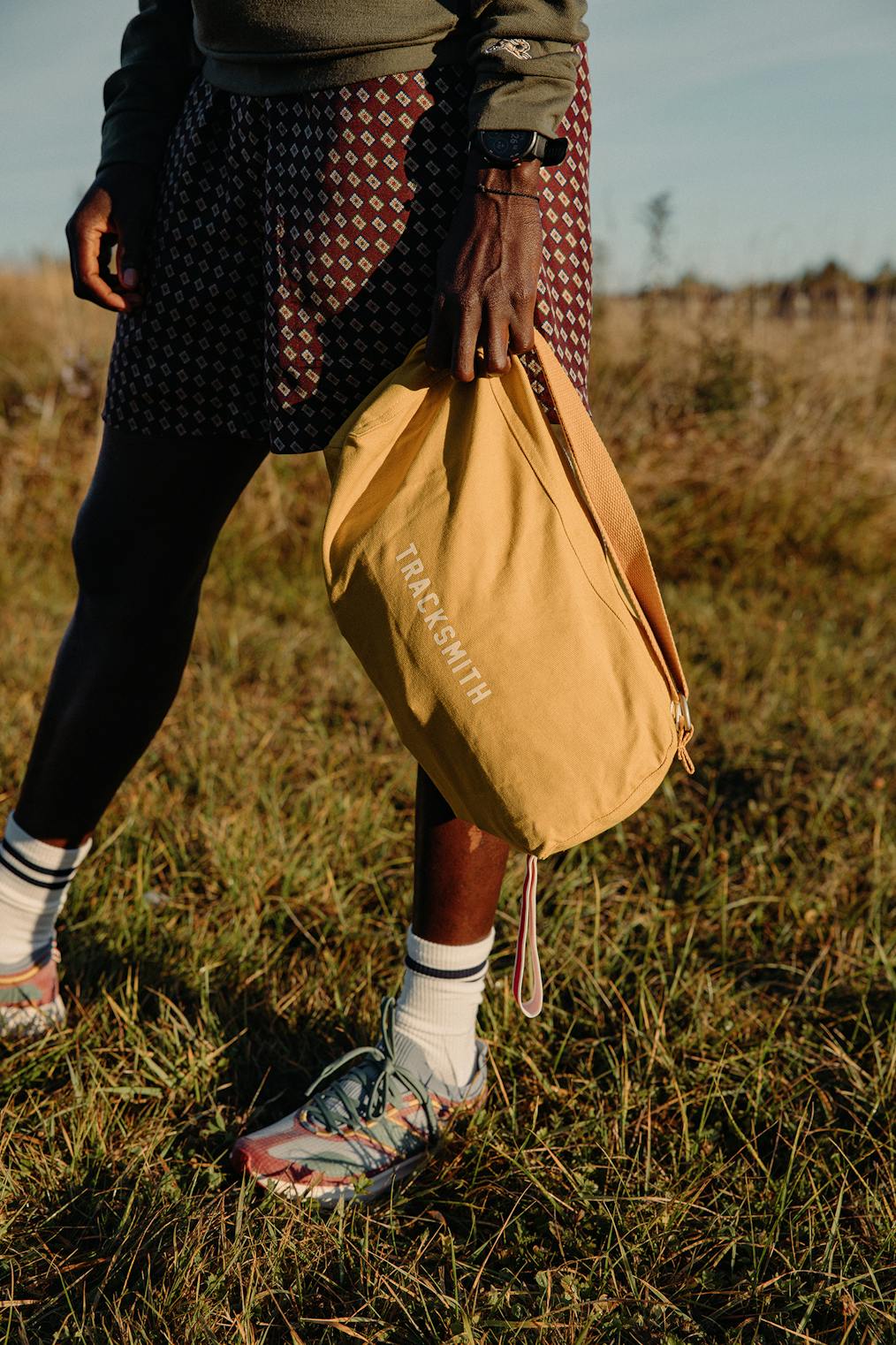Tracksmith - Shoe Bag - Navy/Ivory