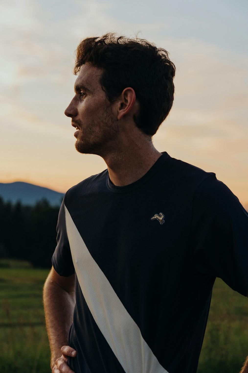 Tracksmith - Van Cortlandt Tee - Navy/Ivory