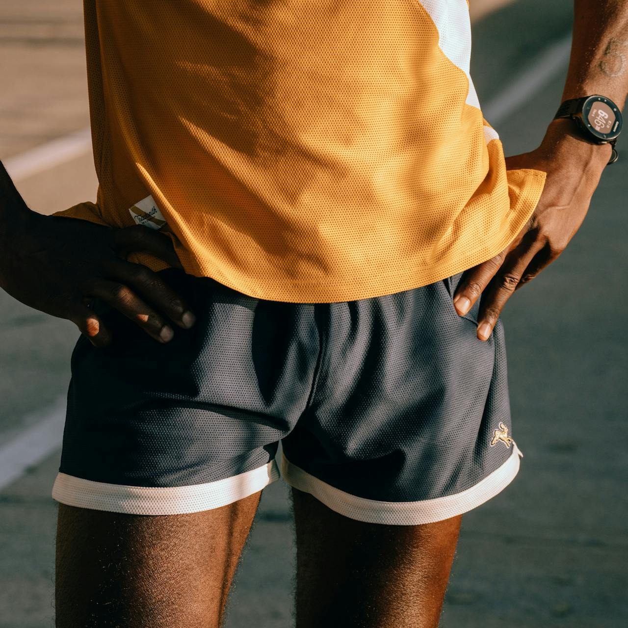 Tracksmith - Van Cortlandt Grand Shorts - Navy/Ivory