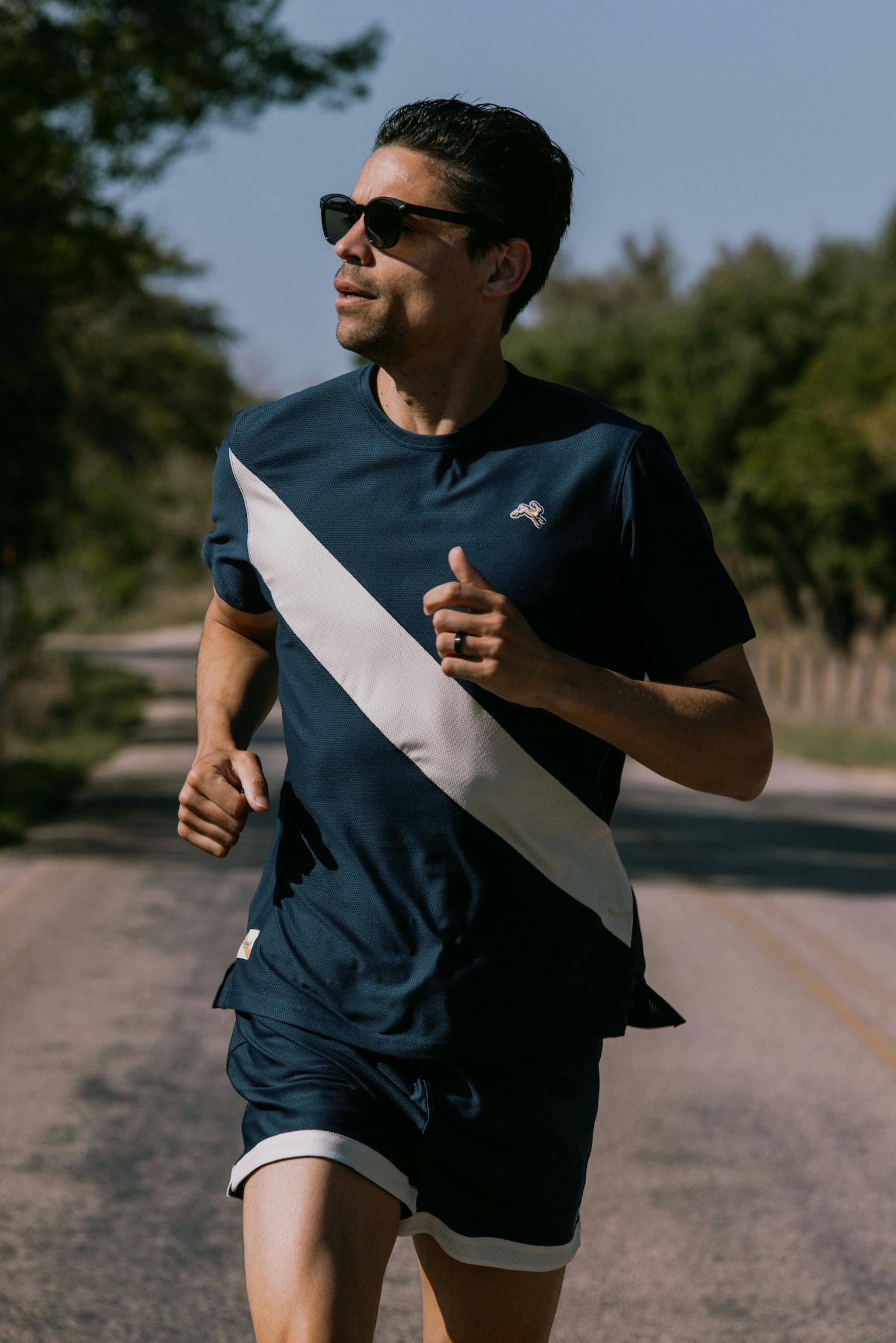 Tracksmith - Van Cortlandt Grand Shorts - Navy/Ivory