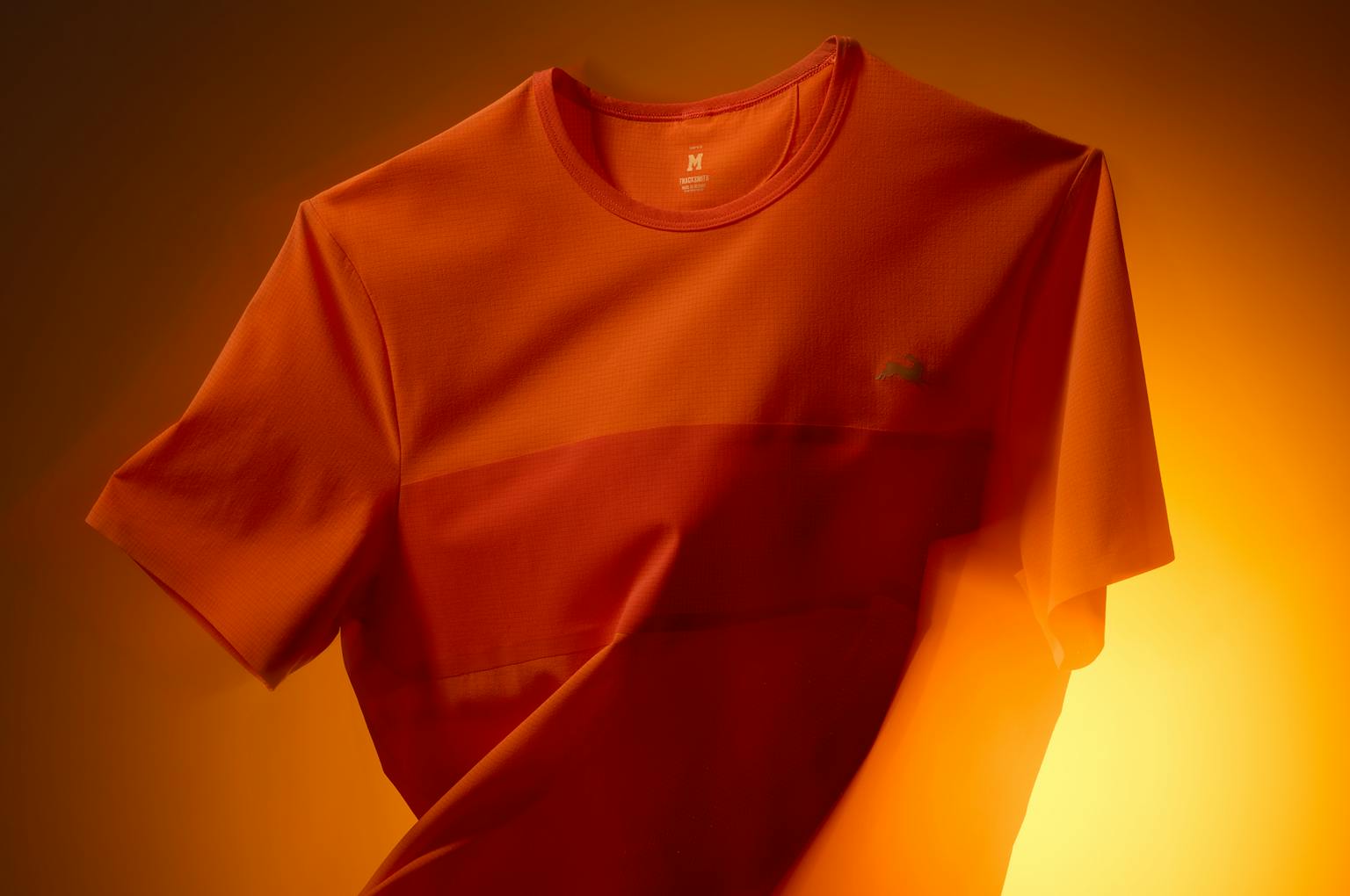 Tracksmith - Meridian Tee - Orangeade/Red Clay