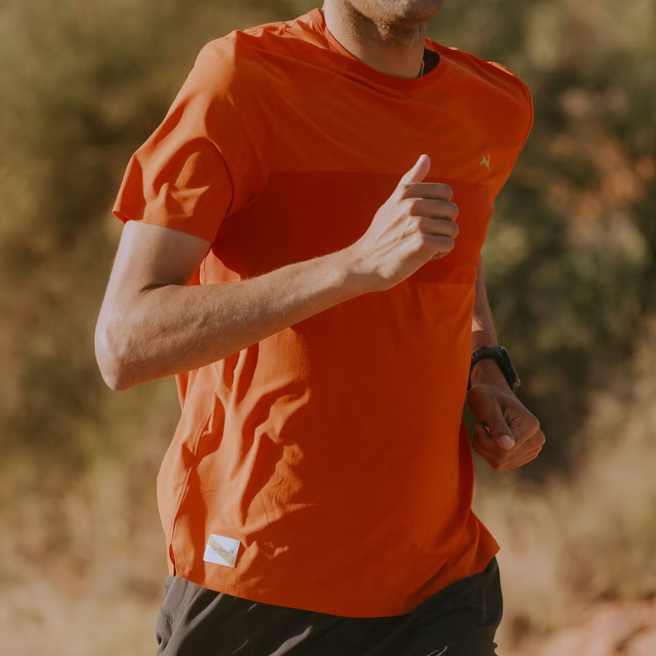 Tracksmith - Meridian Tee - Orangeade/Red Clay
