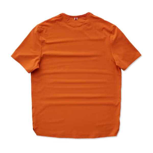 Tracksmith - Meridian Tee - Orangeade/Red Clay