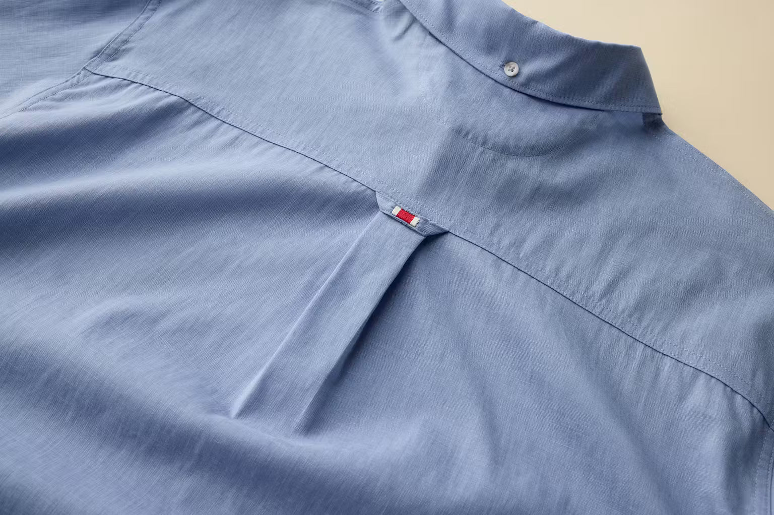 Tracksmith - Run Cannonball Linen Popover - Cloud Blue