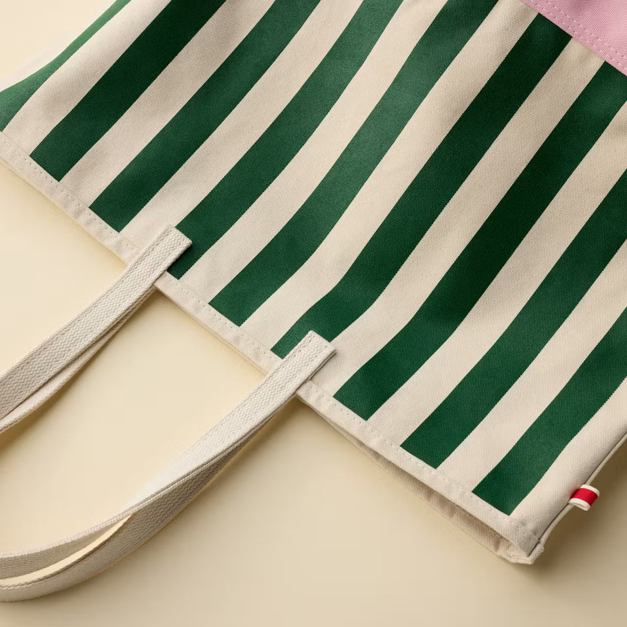 Tracksmith - Run Cannonball Run Tote - Green/Ivory Stripe