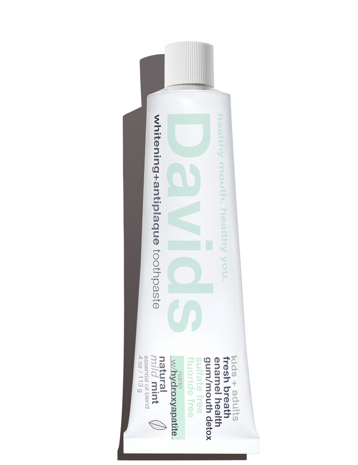 Davids - Kids + Adults Nano Hydroxyapatite Toothpaste - Mild Mint