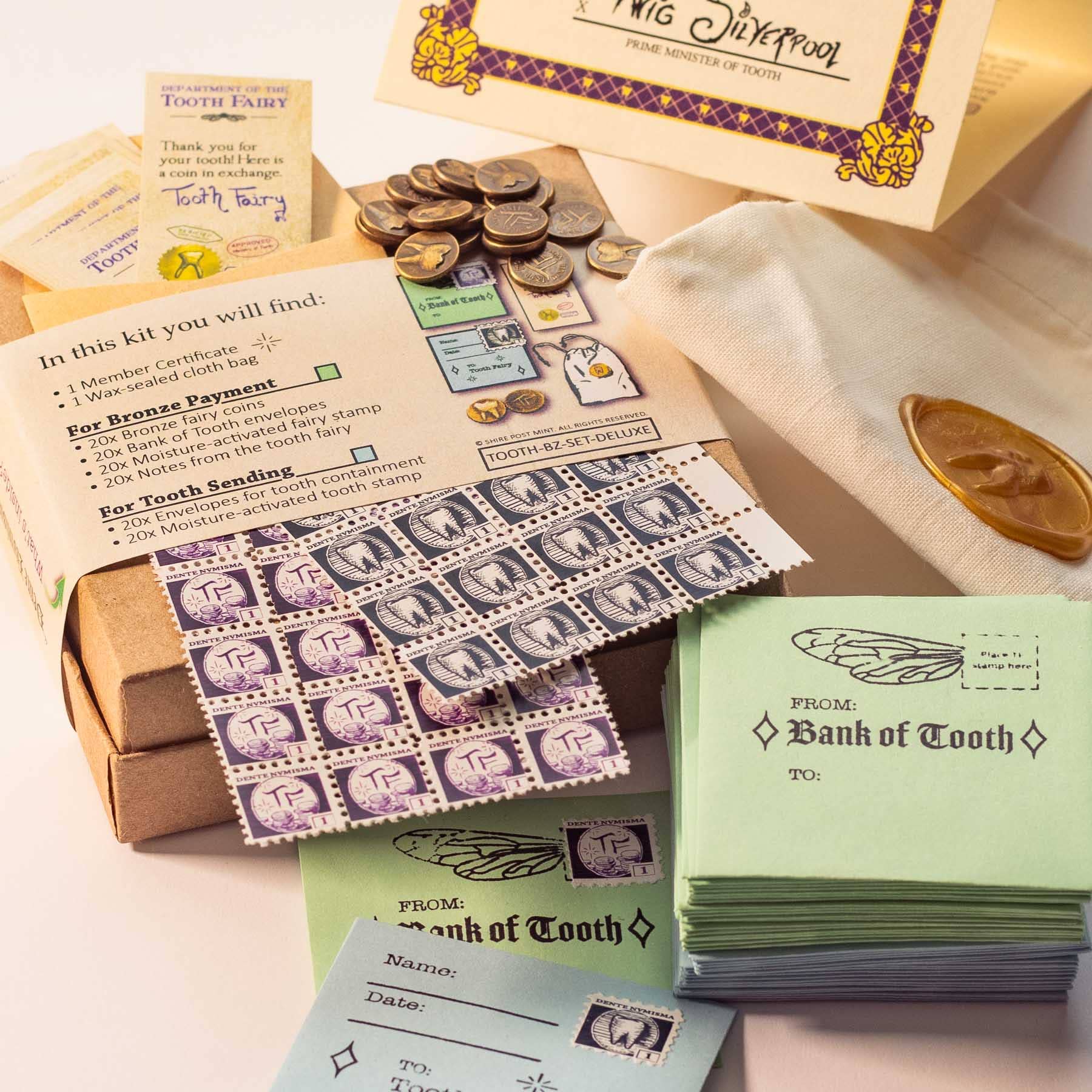 Shire Post Mint - Tooth Fairy's DELUXE Kit with 20 Bronze Coins