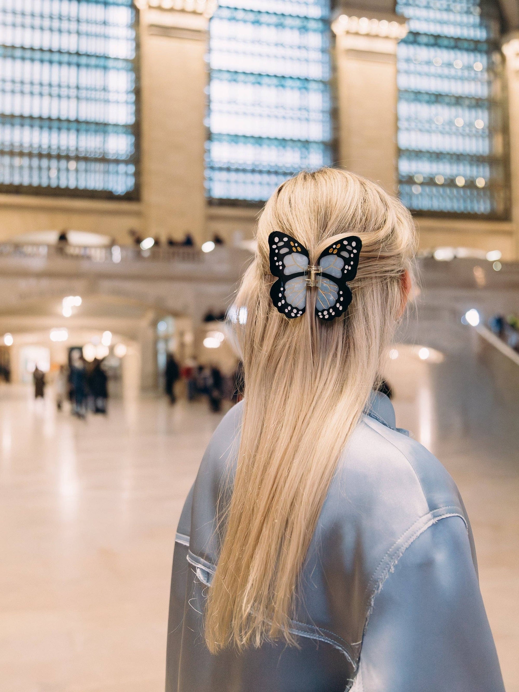 Solar Eclipse - Monarch Butterfly Claw Hair Clip: Lavender - Limited Edition