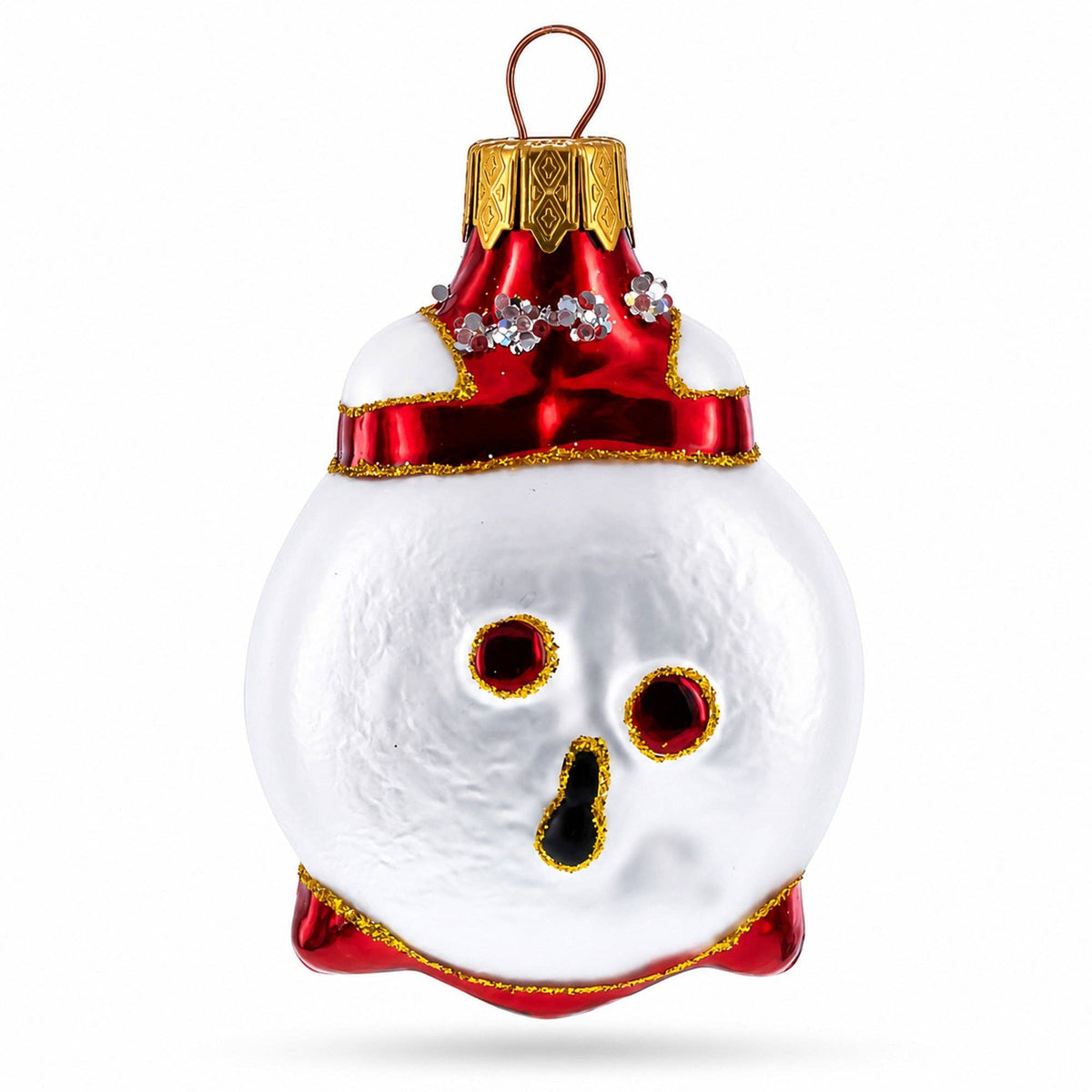 Smiling Face Alarm Clock - Glass Ornament