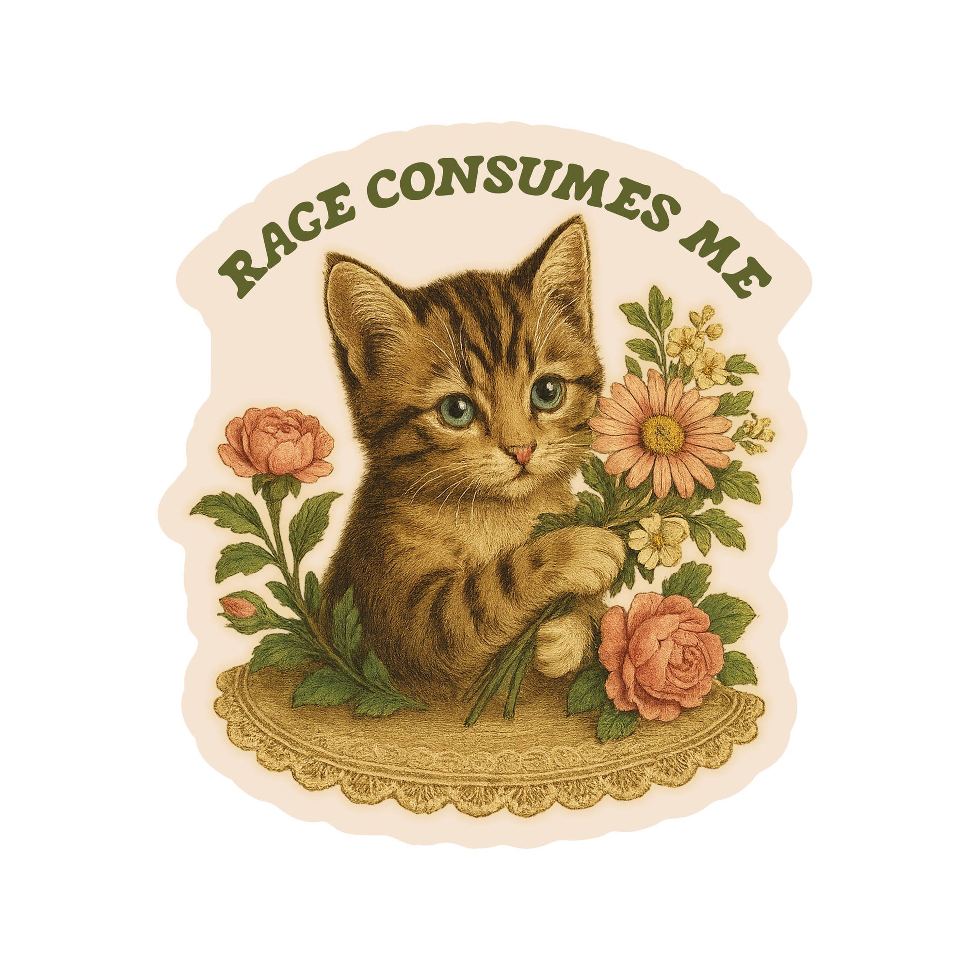 Juju and Moxie - Feisty Kitty Cat Sarcastic Cute High Quality Vinyl Sticker
