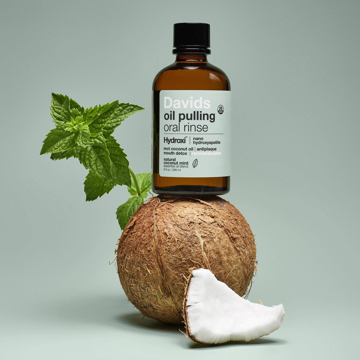 Davids - Hydroxi™ Oil Pulling Oral Rinse with Nano Hydroxyapatite