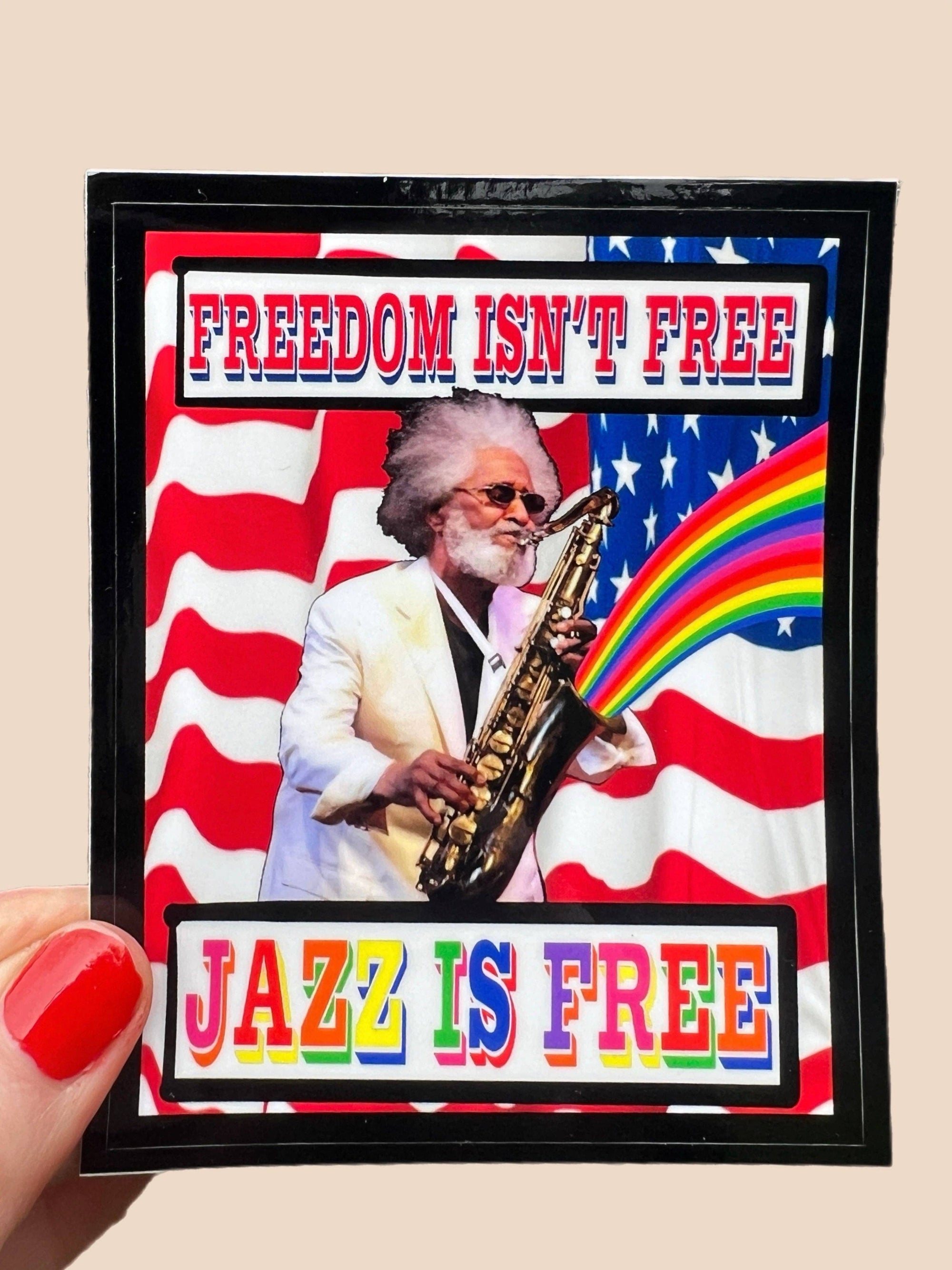 Jazz Is Free - Sonny Rollins Sticker