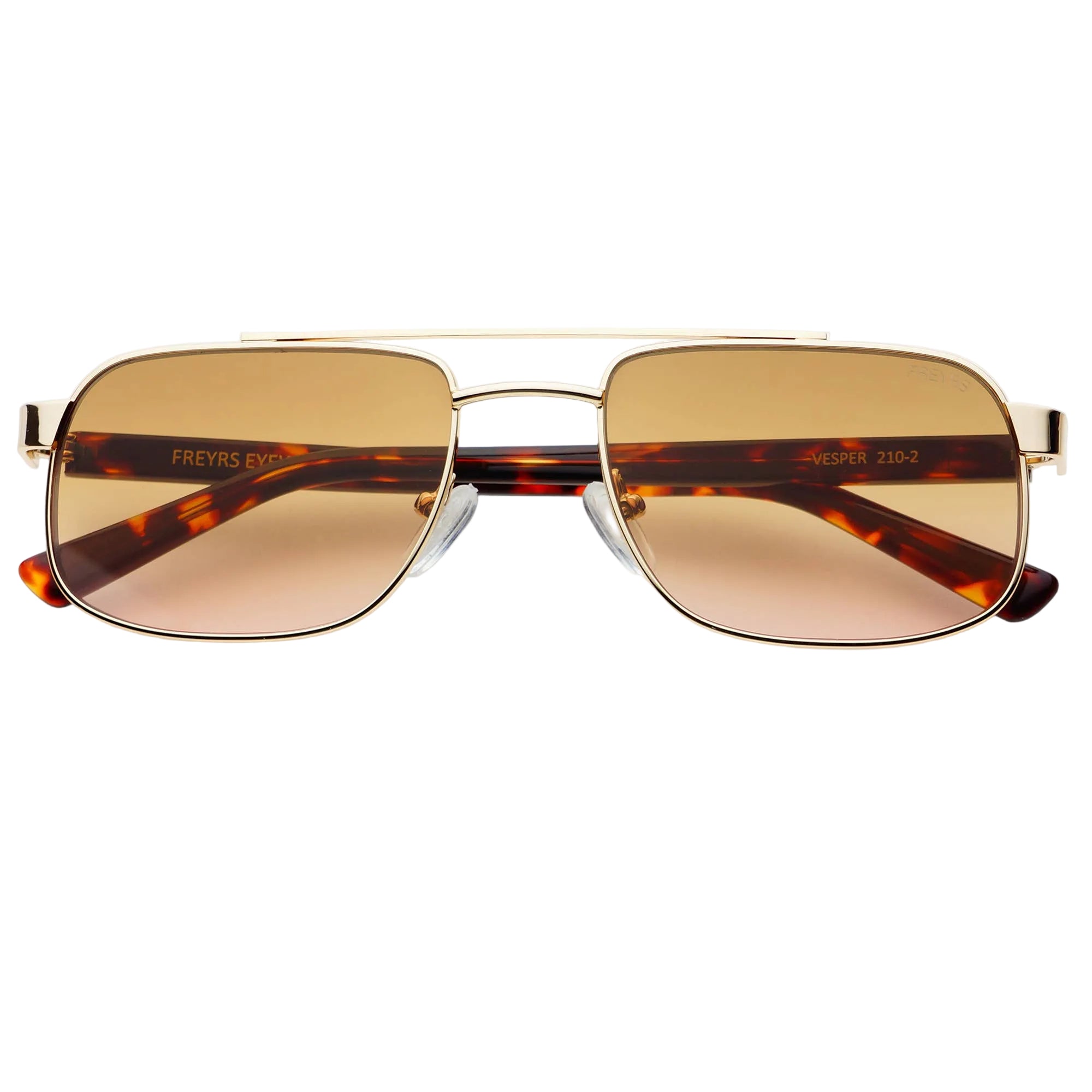 FREYRS - Vesper Sunglasses - Gold/Brown Pink