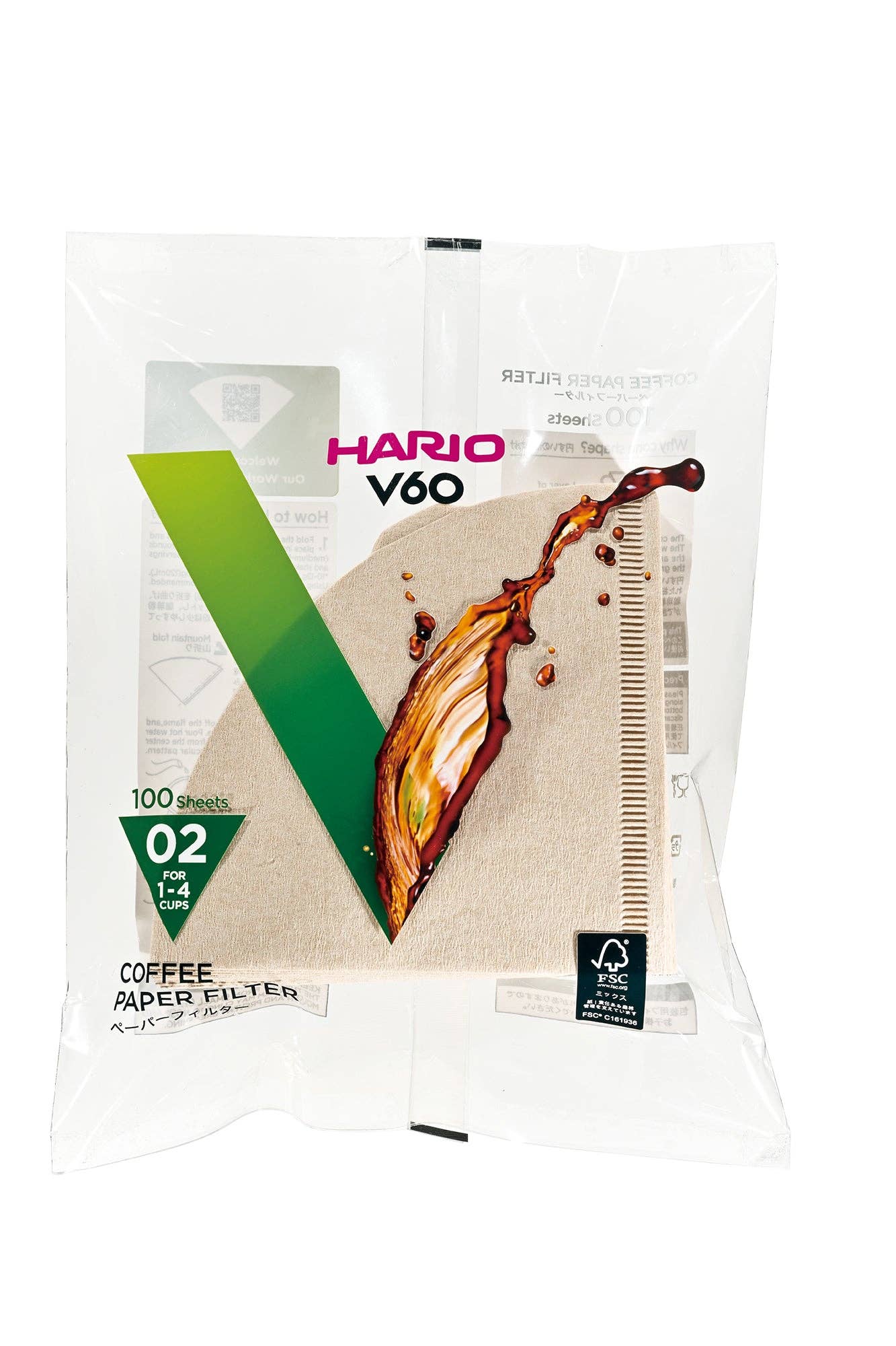 Hario - V60 Paper Filter - Natural Brown