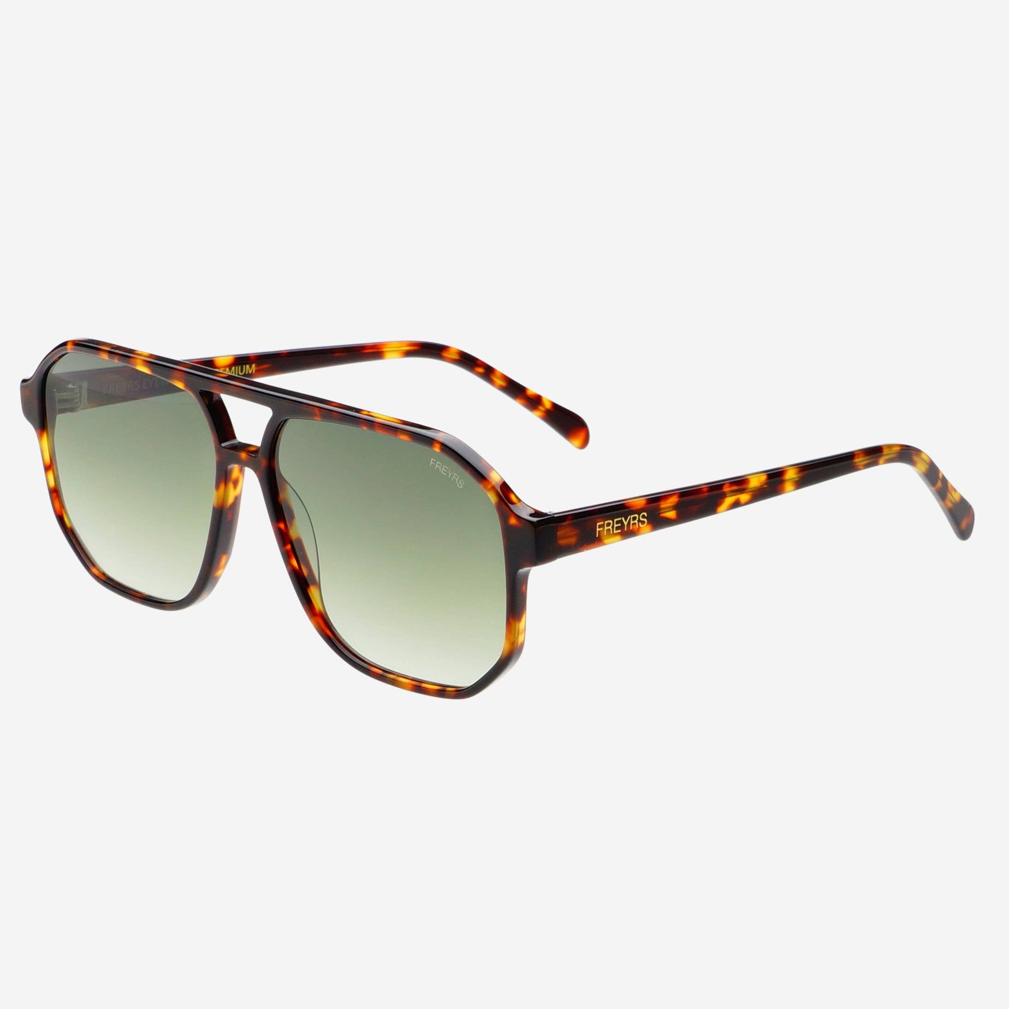 FREYRS - Billie Sunglasses - Tortoise/Green